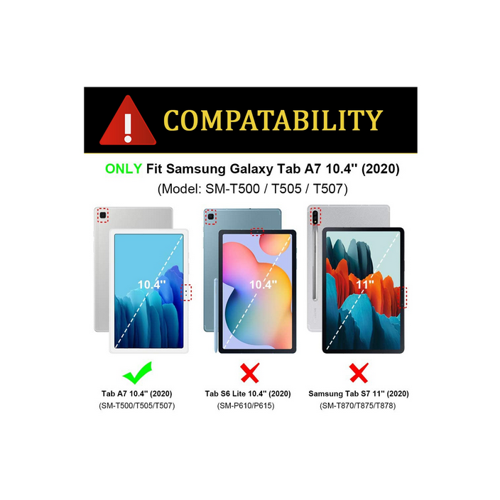 Étui Defender robuste pour Samsung Tab A7 10,4 Étui Defender robuste pour Samsung Tab A7 10,4